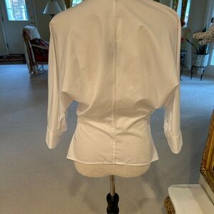 Lauren Ralph Lauren Elegant White Blouse NWT size 4